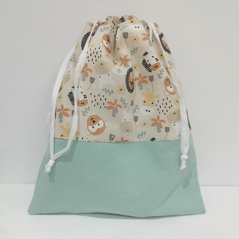 Bolsa Animales Beige/Mint