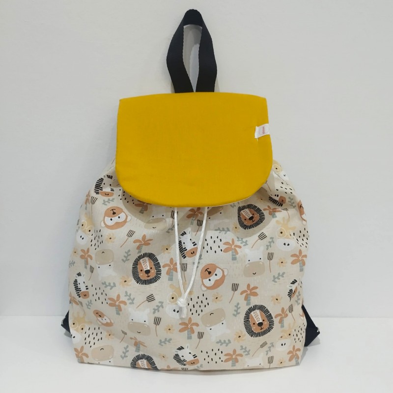 Mochila Animales Beige