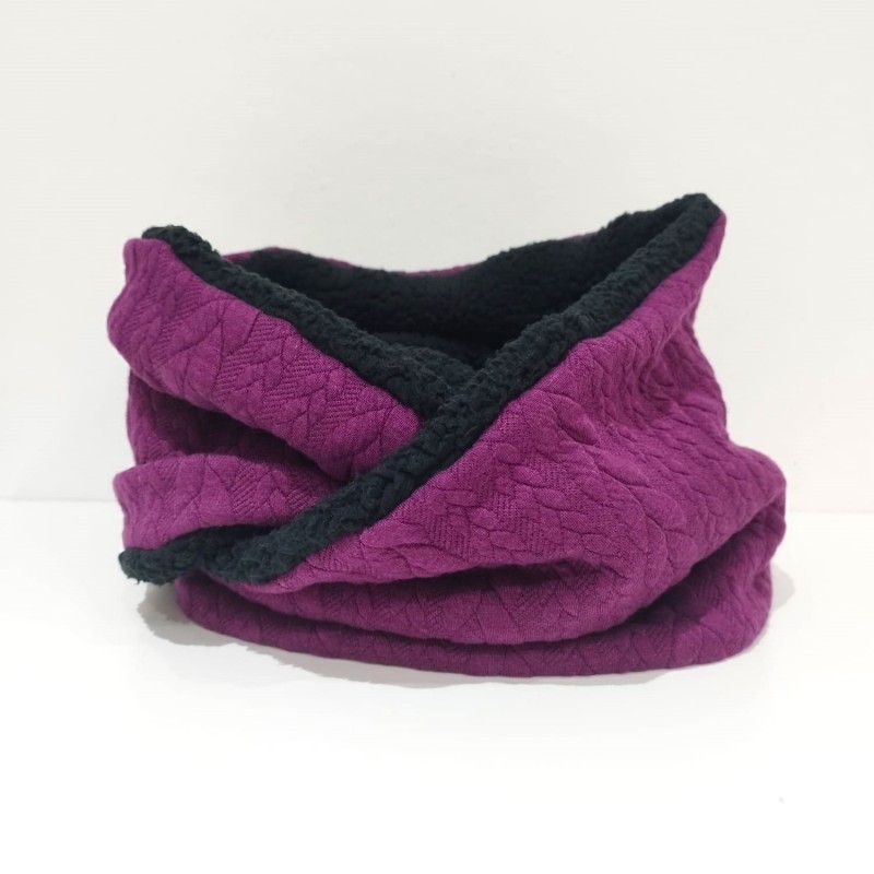 Cuello polar doble Morado