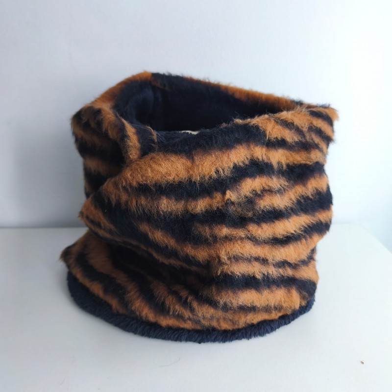 Cuello polar doble Zebra Lana