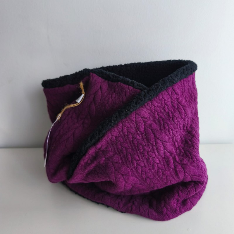 Cuello polar doble Morado